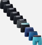 MONTCHO - Dazzle Series - Boxershort Heren - Onderbroeken heren - Boxershorts - Heren ondergoed - 10 Pack - Premium Mix Boxershorts - Hue Fusion - Heren - Maat L