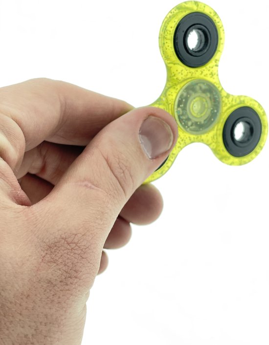 Extreme Spinner Glitter Geel van Stretch Fun — afbeelding 3