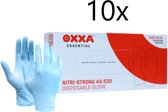 OXXA Nitri-Strong 44-530 | blauw | 10 x 100 stuks | maat 8/M | wegwerp handschoen | poedervrij