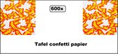 600x Vlaggetjes tafelconfetti Spanje - Papier - EK voetbal Spain thema feest Party festival evenement