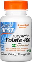 Best foliumzuur volledig actief met Quatrefolic 400 mcg (90 Veggie Caps) - Doctor's Best