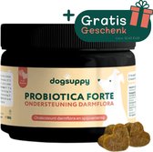 Probiotica Forte snoepjes (MET KIP) | Ondersteunt Darmflora & Spijsvertering | 100% Natuurlijk | +3 miljard Probiotica per snoepje | FAVV goedgekeurd | Probiotica Hond | Hondensupplement | Hondensnacks | Geschenk per bestelling | 60 hondenkoekjes