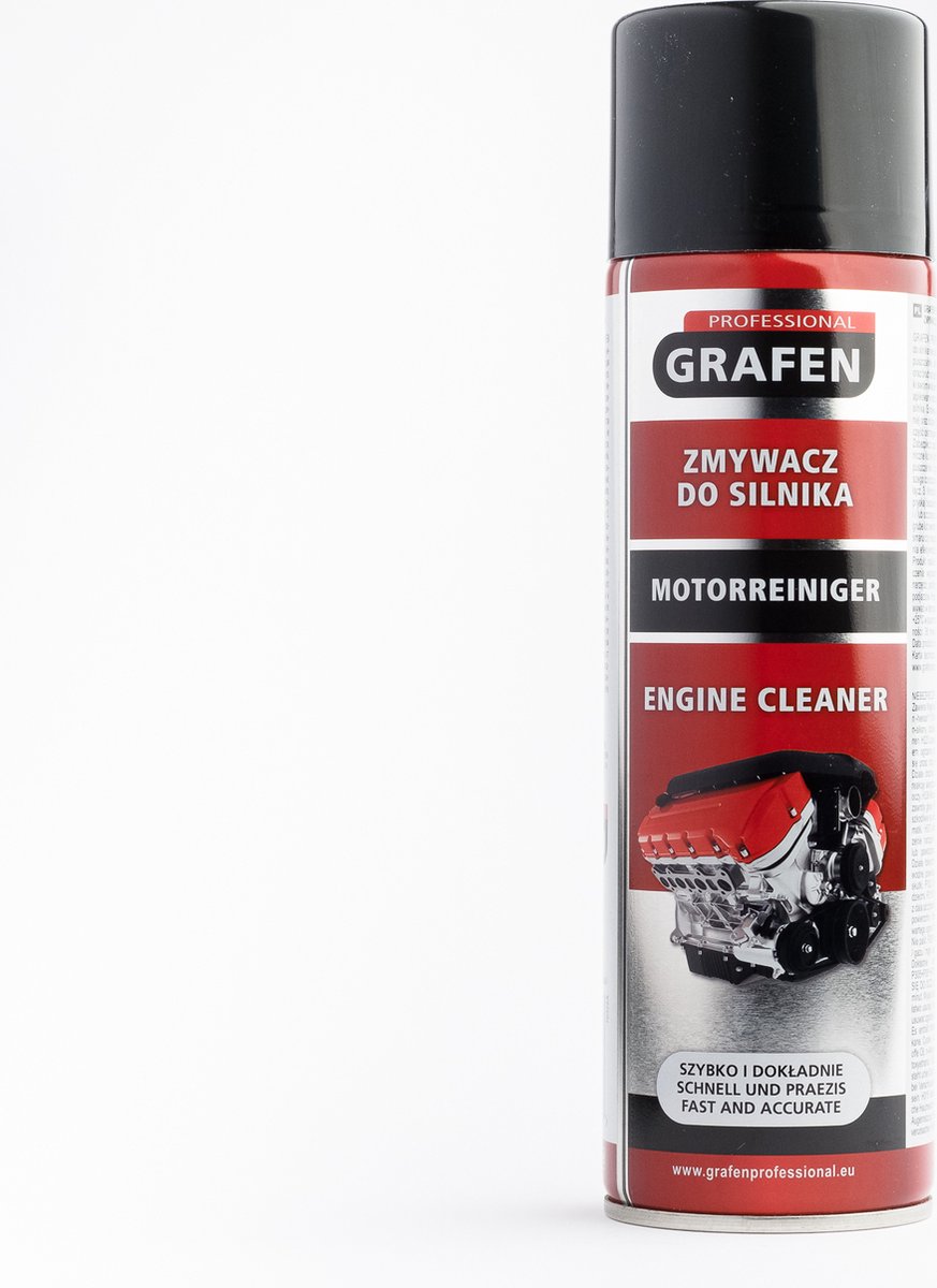 Grafen Professional Motorreiniger - 500ml - Krachtige Engine Cleaner & Ontvetter - Verwijdert Olie, Vet & Vuil - Veilig voor Rubber & Kunststof