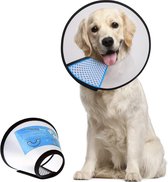 Leiband beschermhalsband voor huisdieren kunststof conische halsband speciale bescherming voor katten kleine honden XXL (nekomtrek: 48-52 cm)