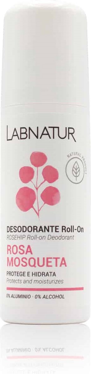 Goedkoopste Labnatur Deodorant Roller Rozenbottel - Vrouwen - 100 Natuurlijk - Ontgeurend & Hydraterend - 75ml