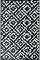 vidaXL-Buitenkleed-120x180-cm-PP-wit-en-zwart