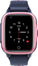 DARZ Smartwatch voor kinderen - Smartwatches - Smartwatch kind - GPS horloge kind – GPS tracker kind met bel en videofunctie - 4G videobellen - spatwaterdicht - SOS alarm – Roze