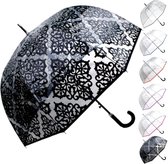 Zeldzaam Automatisch Winddicht Paraplu - Extra Sterk - StormDefender - Glasvezelbaleinen - Doorzichtig Transparant - Panoramisch umbrella