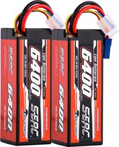 Overeem products 2x lipo batterij- Rc batterij - 6400 Mah - 7.4 v - 4s