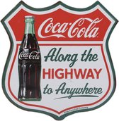 Coca Cola Highway Sign Metalen Magneet