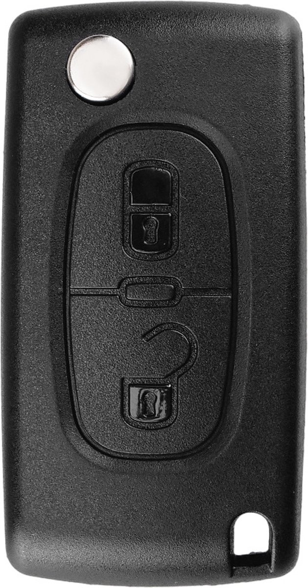 XEOD Autosleutelbehuizing - sleutelbehuizing auto - sleutel - Autosleutel / Geschikt voor: Peugeot 2 knops HU83 CE0536