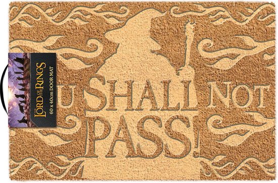 The Lord Of The Rings (You Shall Not Pass) Embossed Doormat