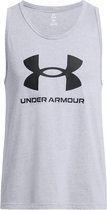 Under armour sportstyle logo tanktop in de kleur grijs.