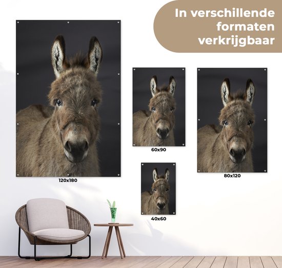 Portrait chevalet Affiche de jardin 100x200 cm - Toile de jardin / Toile d'extérieur / Peintures d'extérieur (décoration de jardin) XXL / Groot format!