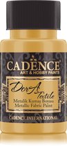 Cadence Dora metallic textiel verf R gold 01 012 1136 0050 50ml