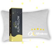 Alfa Pillow Hoofdkussen | Ondersteunende Circulation Foam | Traagschuim+ | Vermindert rug, nek en schouderklachten | Hardheid aanpasbaar | Zij-, rug- en buikslapers | Uitgerust wakker worden | 30 dagen proefslapen | Ergonomisch | Pillow | Alfasleep