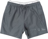 Calvin Klein Zwemshort met Tailleband Heren Zwembroek - Grijs - Maat S