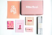 De BitterBoel- Moederdag cadeautje - cadeaupakket - BONT store tegel- Bazou armband- Gusta kaarsen- Pink stories