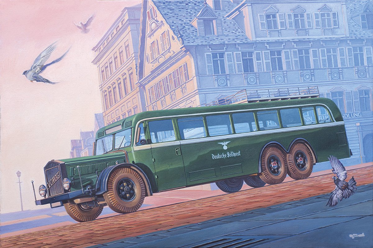 Roden Modelbouwpakket Militaire voertuigen - 824 Vomag Omnibus 7 OR 660 Plastic - 1:35 - Modelbouw