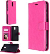 Bookcase Geschikt voor: Nokia 2.4 - Roze - portemonnee hoesje