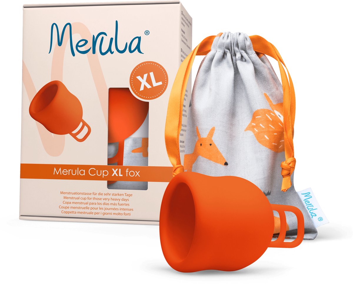 Merula Herbruikbare Menstruatiecup - XL - fox oranje