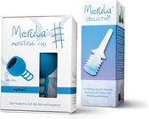 Merula menstruatie cup + Merula douche - mermaid blauw