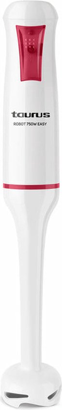 Taurus - Staafmixer 1200W | 20 snelheden Turbo | 2 RVS-messen | 500 ml maatbeker | 350 ml hakmolen | Vaatwasserbestendig | Soft-touch