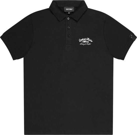 Quotrell - ATELIER MILANO CHAIN POLO - BLACK/WHITE - S