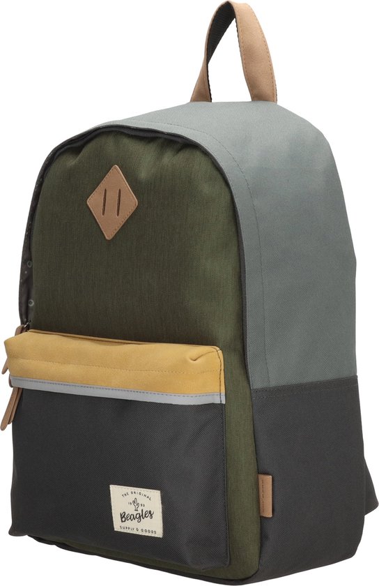 Beagles Originals Mulit Color Rugzak - School Tas - Rugtas - Kinderrugzak - 6-10 Jaar - Tablet Vak - Chromebook Vak - Grijs