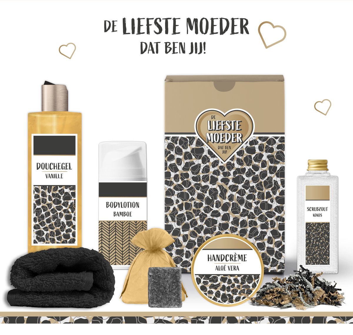 Goedkoopste Geschenkset de Liefste Moeder dat ben jij! - 6 producten - 680 gram | Giftset voor haar - Speciaal voor jou - Cadeau allerliefste Moeder - Verjaardag - Moederdag - Cadeaubox Wellness deluxe - Kerst Geschenk - Bedankt Mama - Luxe Set - Bruin