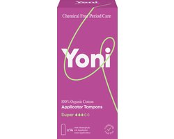 Yoni Tampons Super Applicator Bio - 14 stuks
