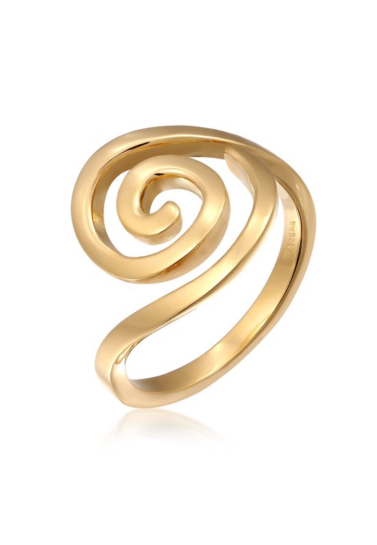 Elli Dames Ring Dames Spiraal Organic Modern in 925 sterling zilver