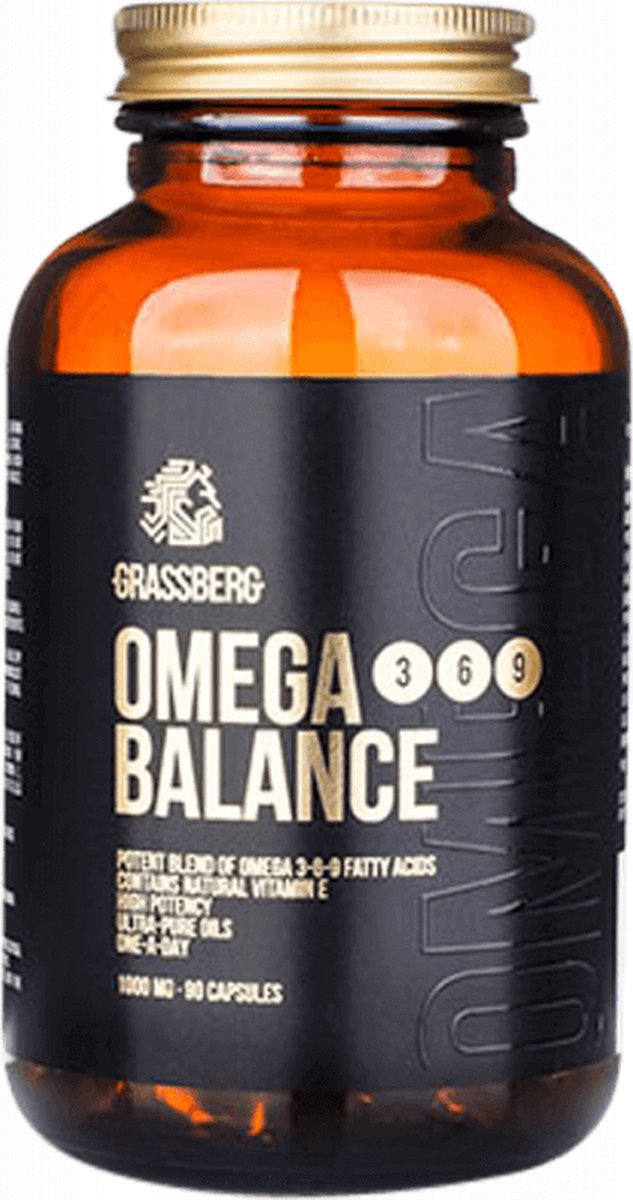 Goedkoopste Grassberg Omega 3-6-9 Balance (90 Caps) Unflavoured - Vitaminen, mineralen & gezondheid - Vetzuren