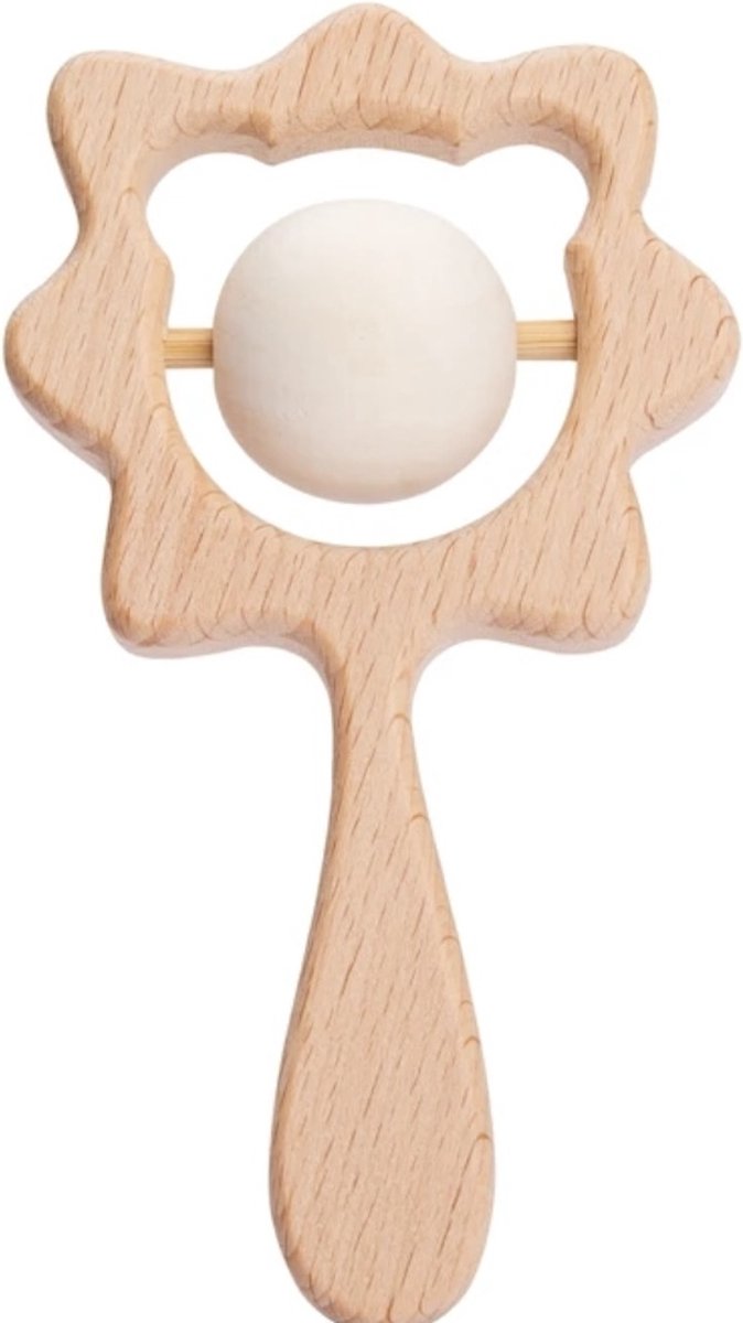The Baby Supply Houten Rammelaar/bijtring Beer groot