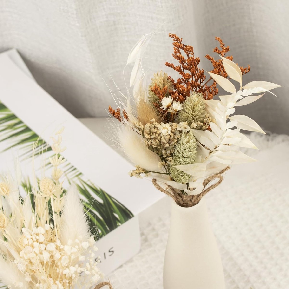 Natuurlijke pampasgras, decoratie, 47 stuks, doe-het-zelf droogbloemen