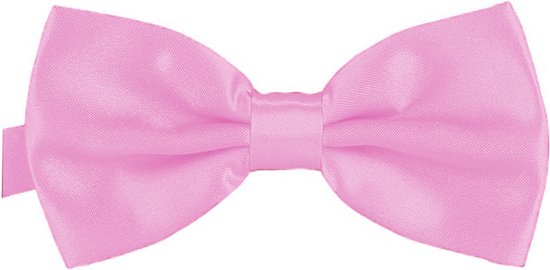 Uniclife Elegante Schuifbadgehouder Roze Vlinderdas - Kaarthouder Voor 2 Kaarten