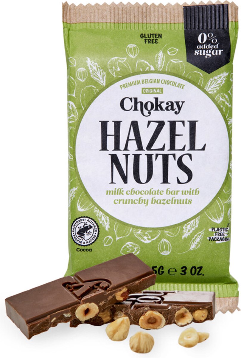 Goedkoopste Chokay Original Melkchocolade Hazelnoot 85 gr