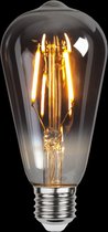 Druppel-Edison lamp - E27 - 1.8W - Super Warm Wit <2200K - Filament - Rookglas