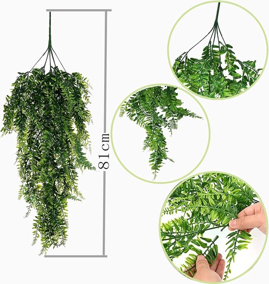Realistische kunstplanten, kunstplanten voor buiten, veranda, raam, woondecoratie, gordijn Realistische kunstplanten, kunstplanten voor buiten, veranda, raam, woondecoratie, gordijn