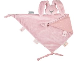 Nattou LAPIDOU Maxi Knuffeldoekje Doudou - Konijn - 65 cm - Oudroze