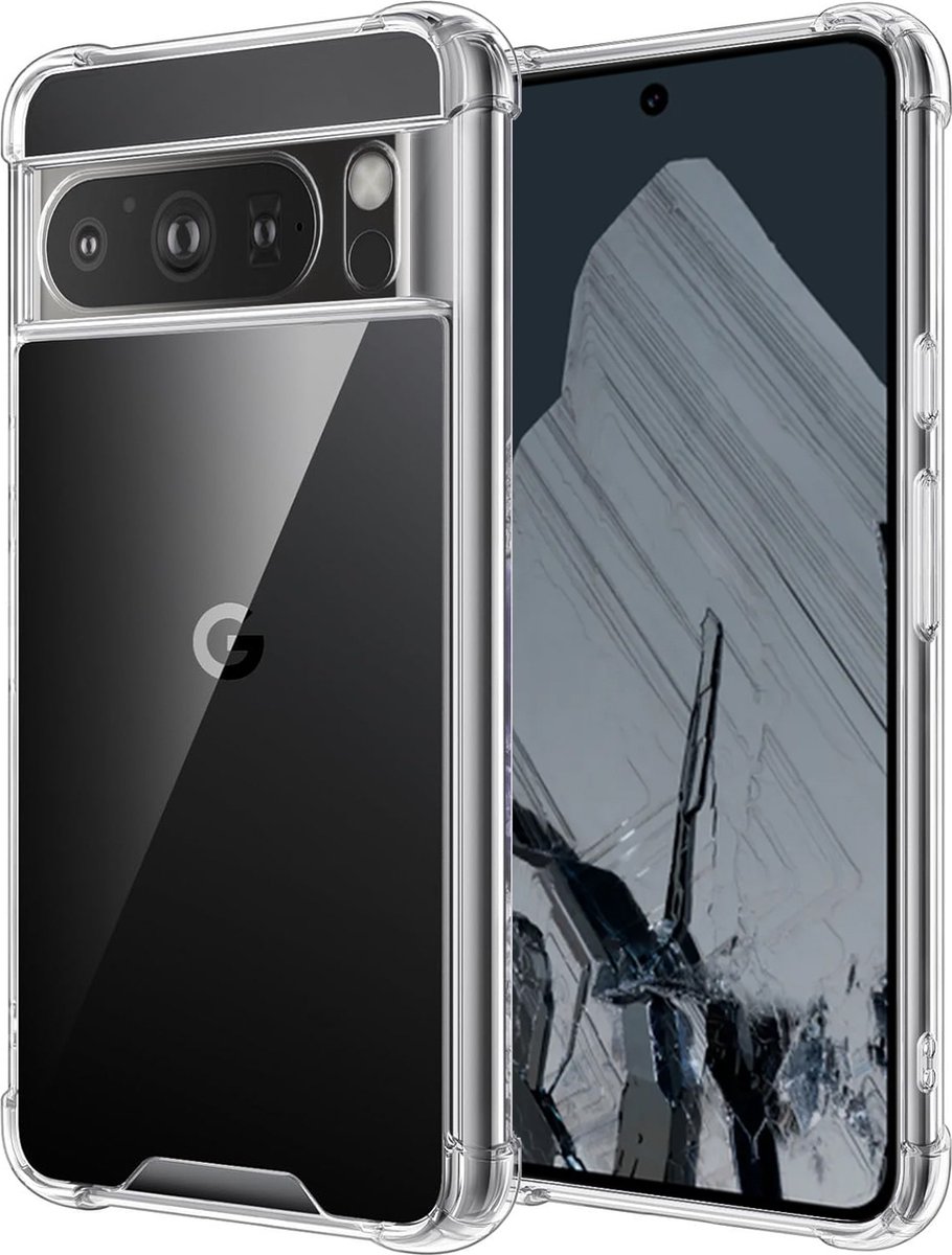 Hoesje geschikt voor Google Pixel 8 Pro - Shockproof Transparant Back Cover Case