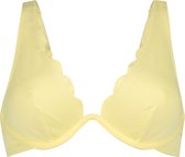 Hunkemöller Scallop Non-Padded Underwired Bikini Top Geel D75