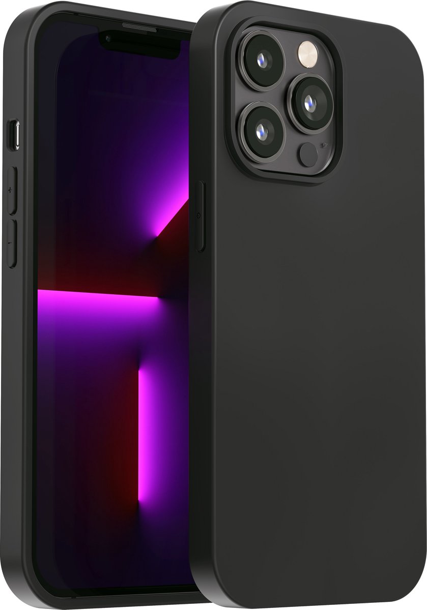 My Case hoesje geschikt voor iPhone 13 Pro Zwart Hoesje Siliconen Case Cover - iPhone 13 Pro Zwart