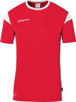 Uhlsport Squad 27 Shirt Korte Mouw Kinderen - Rood / Wit | Maat: 140