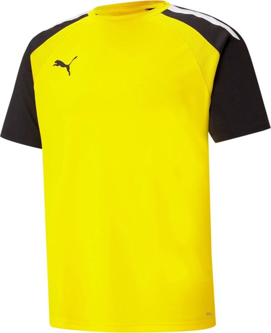 Puma Teampacer Shirt Korte Mouw Heren - Geel / Zwart | Maat: XXL