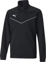 Puma Teamrise Ziptop Kinderen - Zwart | Maat: 176