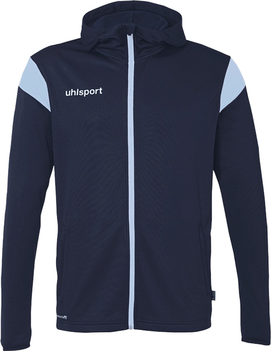 Uhlsport Squad 27 Jas Met Kap Heren - Marine / Hemelsblauw | Maat: L