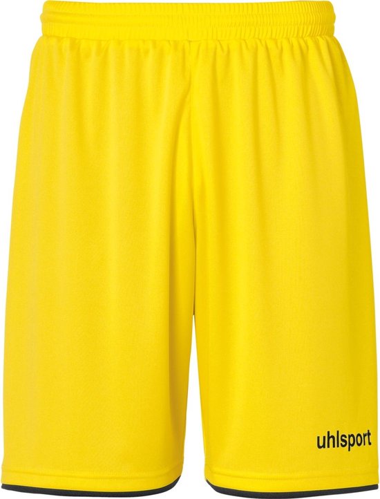 Uhlsport Club Short Heren - Geel / Zwart | Maat: 3XL