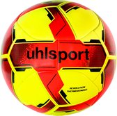 Uhlsport Revolution Thermobonded Wedstrijdbal - Fluogeel / Fluo Oranje / Zwart | Maat: 5