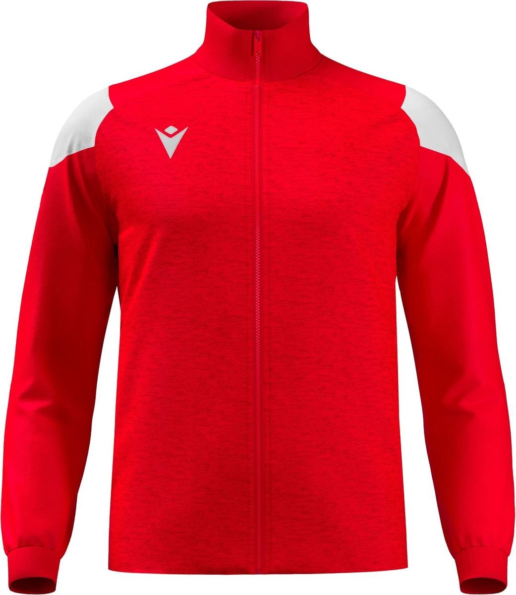 Macron Glory Prometheus Top Full Zip Heren - Rood / Wit | Maat: L